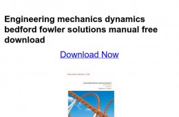 Engineering Mechanics Statics, Bedford