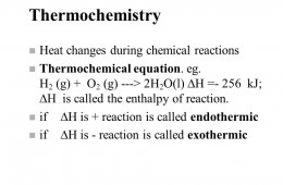 First law of Thermodynamics enthalpy
