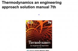 Thermodynamics An Engineering Approach eBook